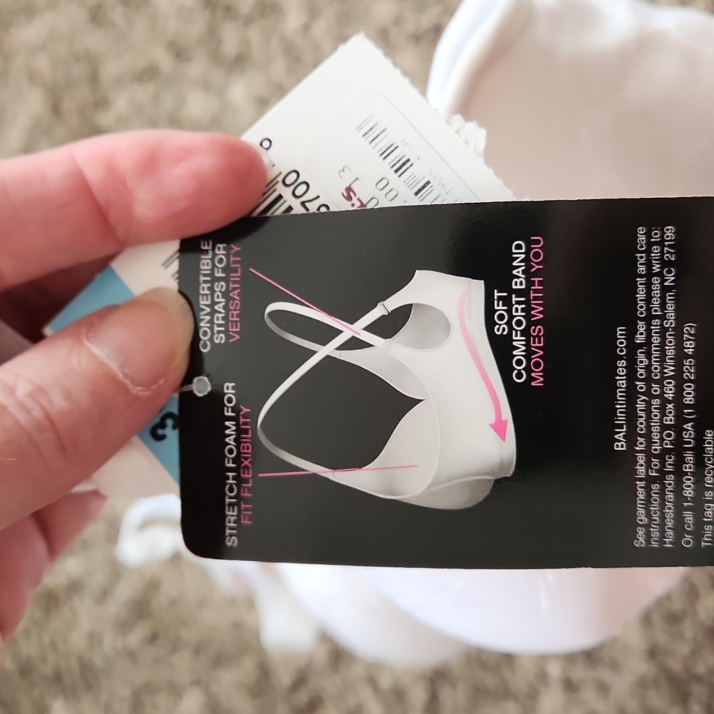 Bali Women's White Comfort Bra - Picture 5 of 8